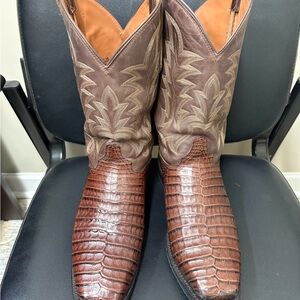 Brown Leather Cowboy Boots